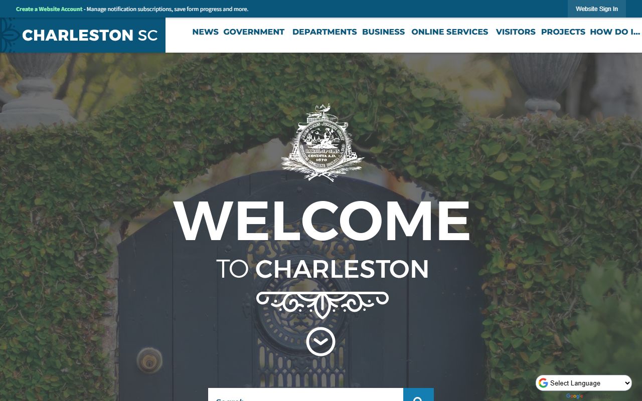 City of Charleston official website for Charleston court docket information