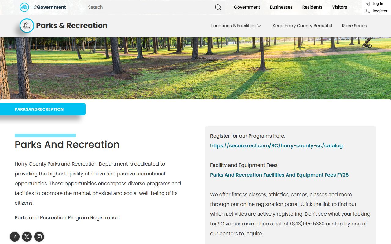 Horry County government services including courts serving Conway area residents
