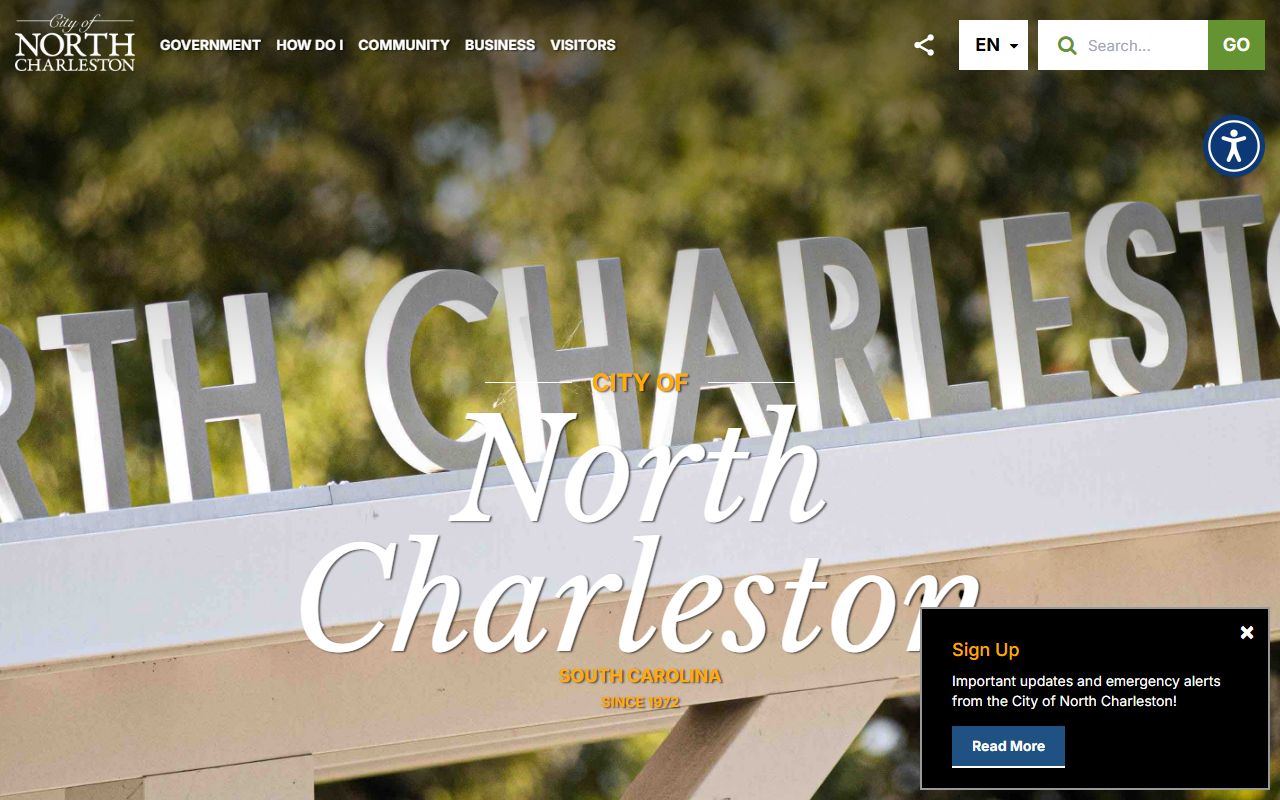 City of North Charleston official website for North Charleston court docket records