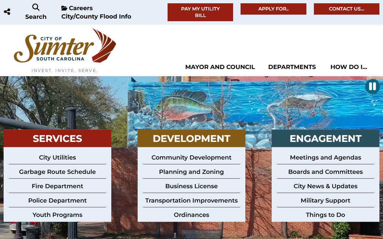 City of Sumter official website for Sumter court docket records
