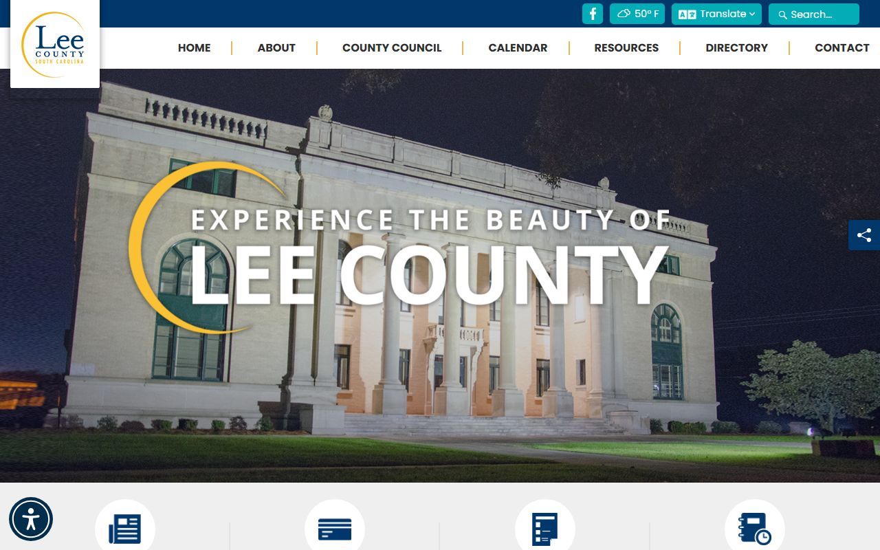 Lee County government website for court docket records